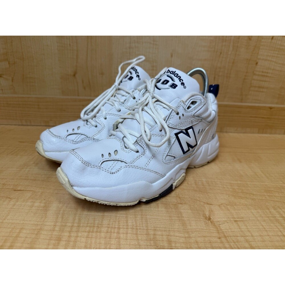 New Balance 608 v1 Original Sneakers Shoes (WX608WT) WMNS Size 7.5 White/Navy